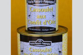 Photo de boîtes de cassoulet au confit d'oie