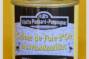 Photo représentant la boîte de crème d'oie au Monbazillac