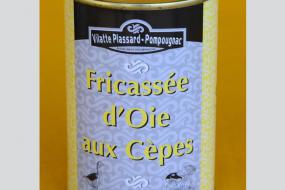 Photo représentant la boîte de fricassée d'oie aux cèpes 400g