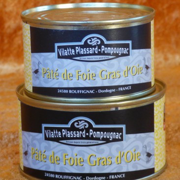 boite de paté de foie gras d'oie