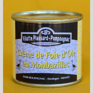 Photo représentant la boîte de crème d'oie au Monbazillac