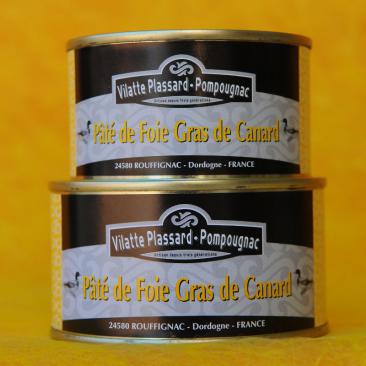 Photo repésentant les boîtes de paté de foie gras de canard