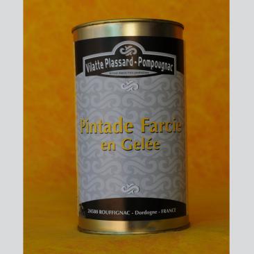 Photo représentant la boîte de pintade farcie en gelée